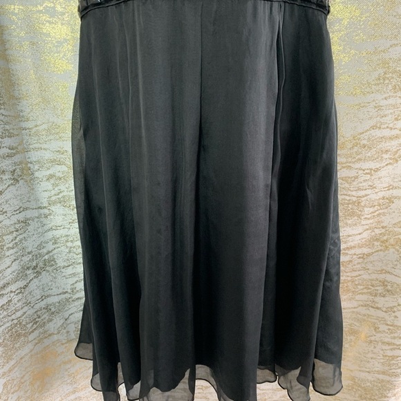 Bebe Black 100% Silk Beaded Cocktail/Party Dress - Picture 4 of 14